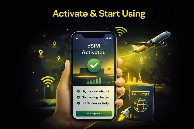 Activate your eSIM and start using it instantly